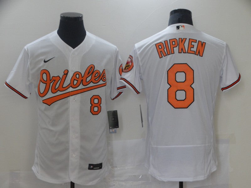 Men's Baltimore Orioles Cal Ripken Jr. #8 White Baseball Jersey